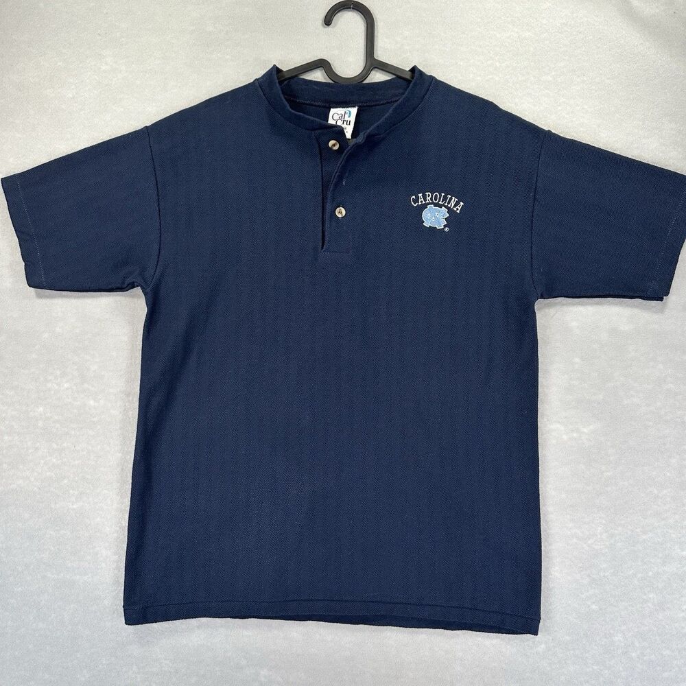Vintage 90s UNC Cal Cru Herringbone M Shirt Single‎ Stitched Made in USA Rare